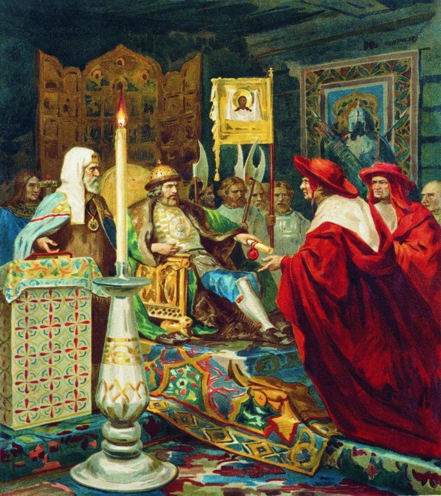 Генрих Семирадский «Александр Невский принимает папских легатов»